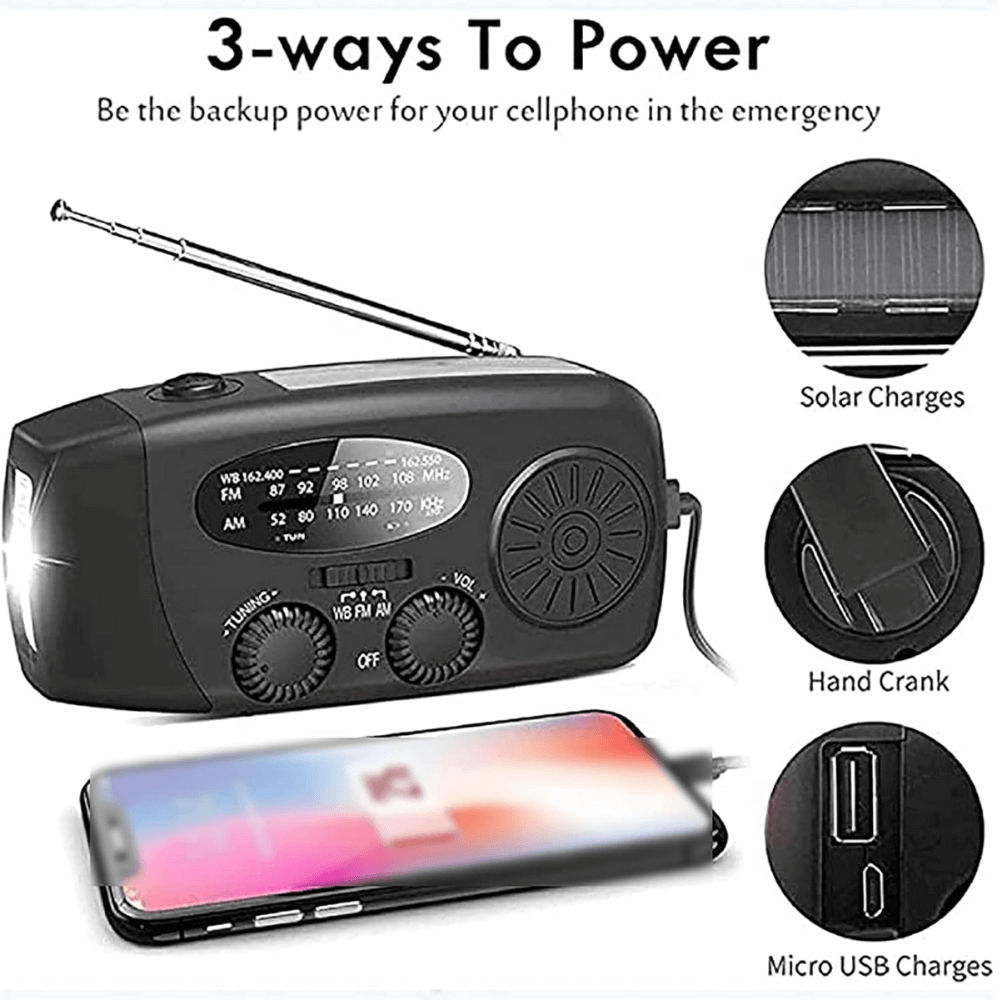 Wind-Up Multi-Function Radio – Compact And Essential