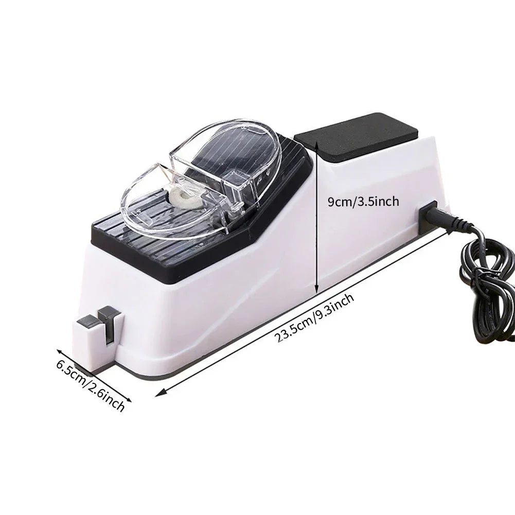 Electric Knife Sharpener - Double-Sided - 5-Second USB Rechargeable Blade Restorer 15146752901446-1