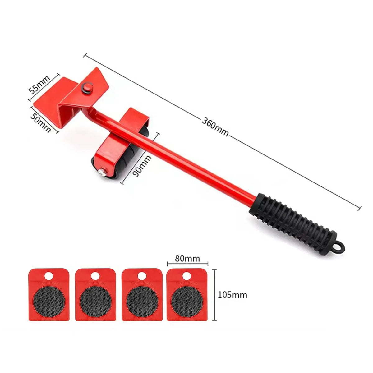 Heavy Furniture Mover Tool Set Effortless Lifting and Smooth Rolling Transport 7580695888115-1