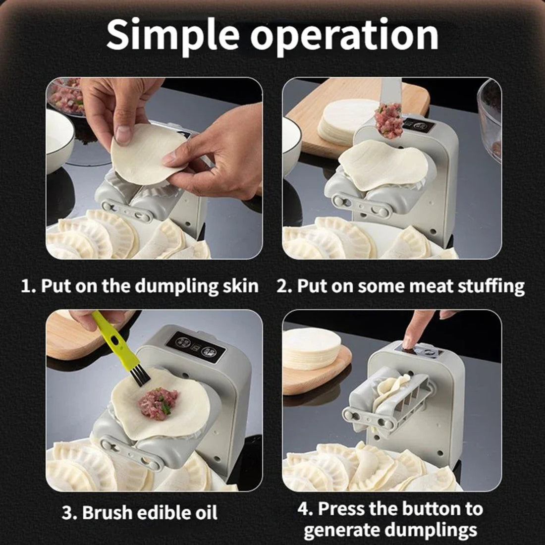 Fully Automatic Household Dumpling Machine - Dumpling Making Tool 7826913558726-1