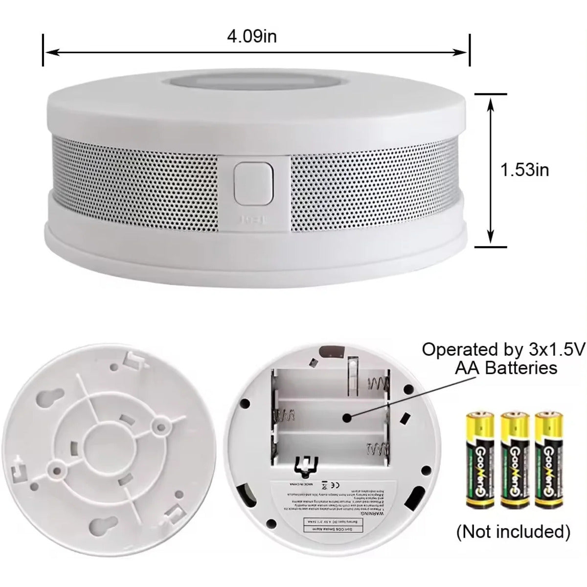 SafeAlert 2-in-1 Smoke & Carbon Monoxide Detector – Maximum Home Protection SH1751817214987860882