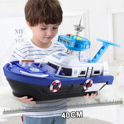 Kids' Multi-Vehicle Boat Rescue Hero Playset With Lights & Sound 15666973999453-1