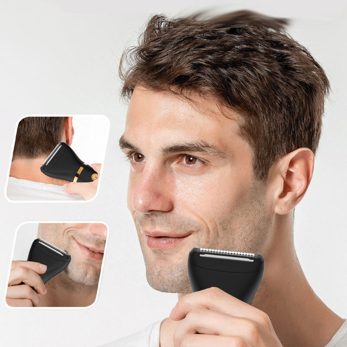 3 in 1 Waterproof Body Groin Trimmer for Men 10667563811150-1