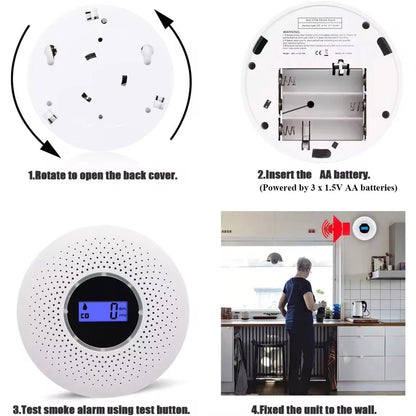 SafeAlert 2-in-1 Smoke & Carbon Monoxide Detector – Maximum Home Protection SH1751817214987860882