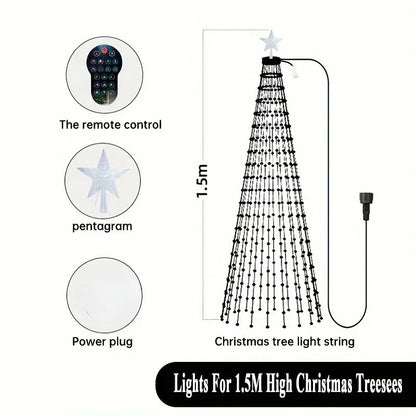 Outdoor Christmas Tree Star String Lights 400 Led 8750420066598-1