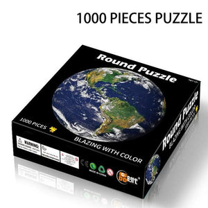 1000 Piece Round Earth Jigsaw Puzzle