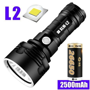 30000-100000 Lumen High Power Led Waterproof Flash Light Lamp Ultra Bright