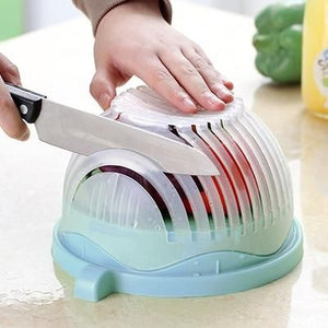 60 Seconds Salad Cutting Slicer Bowl