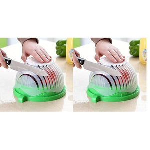 60 Seconds Salad Cutting Slicer Bowl