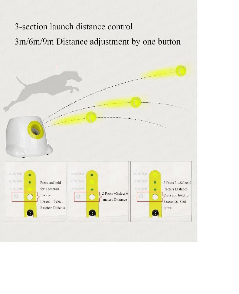 Automatic Tennis Ball Launcher For Pets