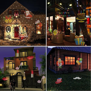 Christmas Halloween Home Decoration Projector Lights 12 Pattern