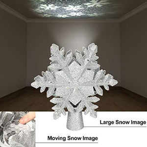 Christmas Tree Topper With Sflake Projector