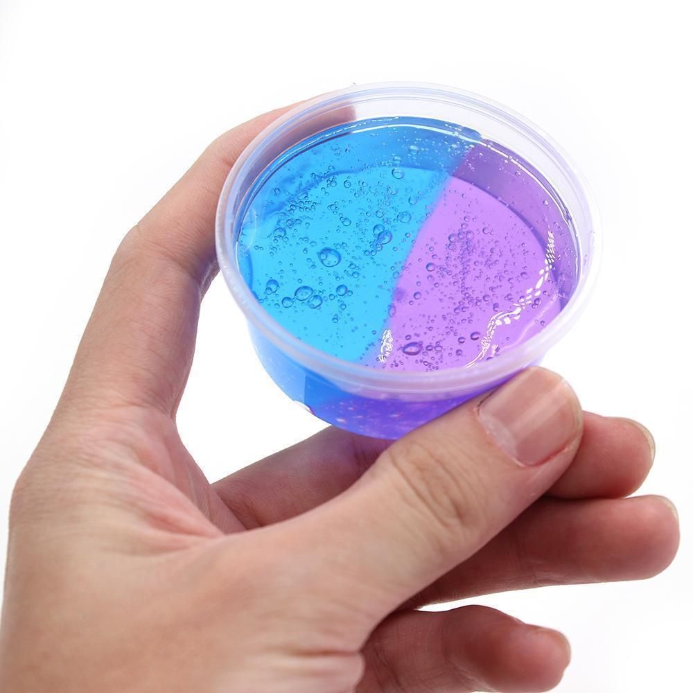 Set of 2 Crystal Clear Slime Toys 8142350254280-al