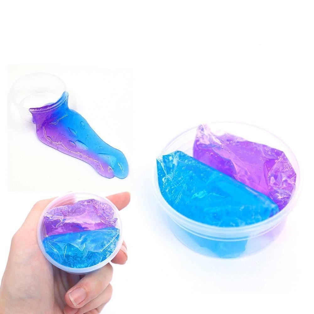 Set of 2 Crystal Clear Slime Toys 8142350254280-al