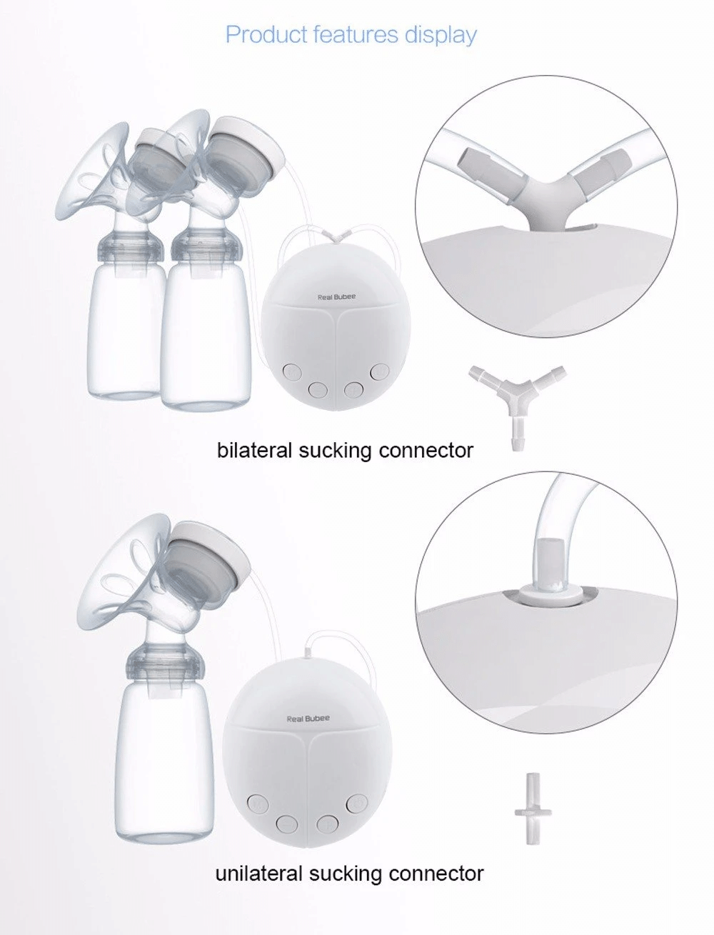 Electric Breast Double Pump Breastfeeding Hospital Grade Machine 8142351433928-al