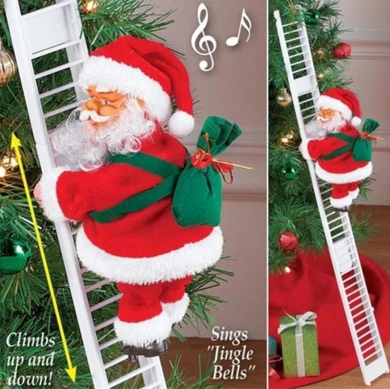 Electric Climbing Santa