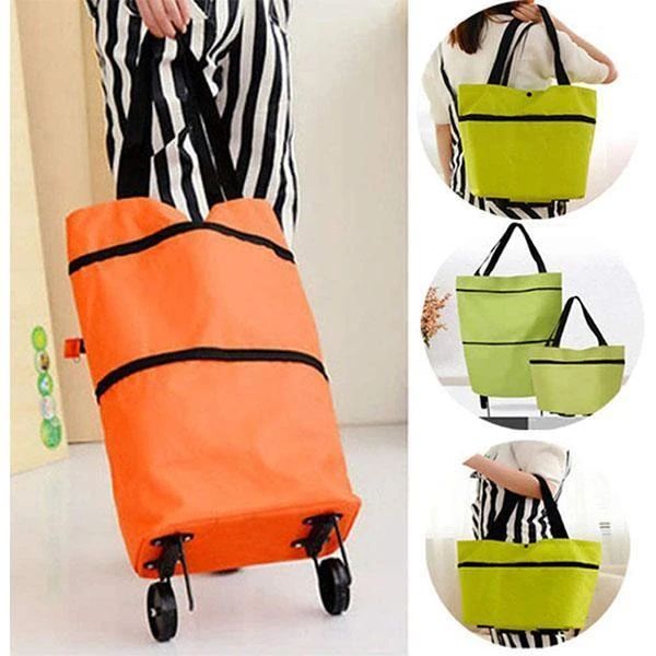 Foldable Shopping Trolley Tote Bag