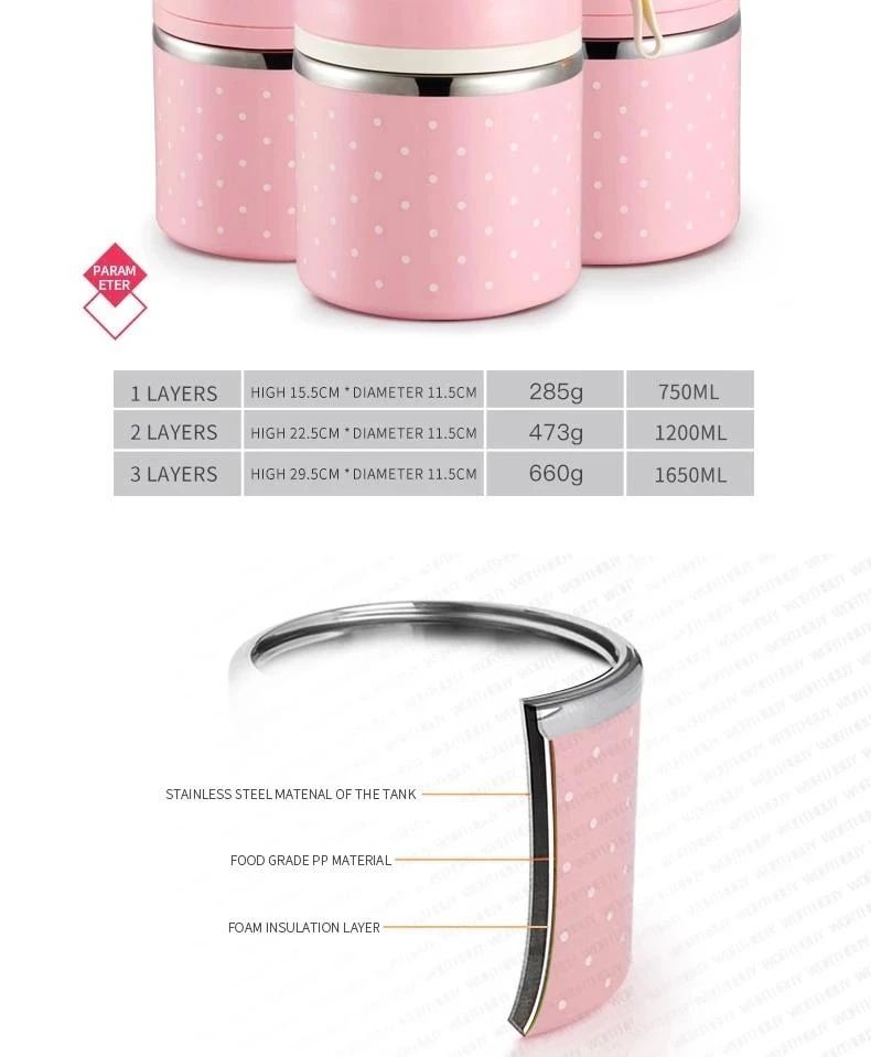 Food Thermos Lunchbox Tower