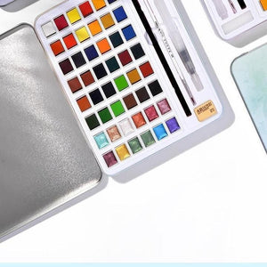 Glitter/Metallic Watercolor Set -12/36/48 Color