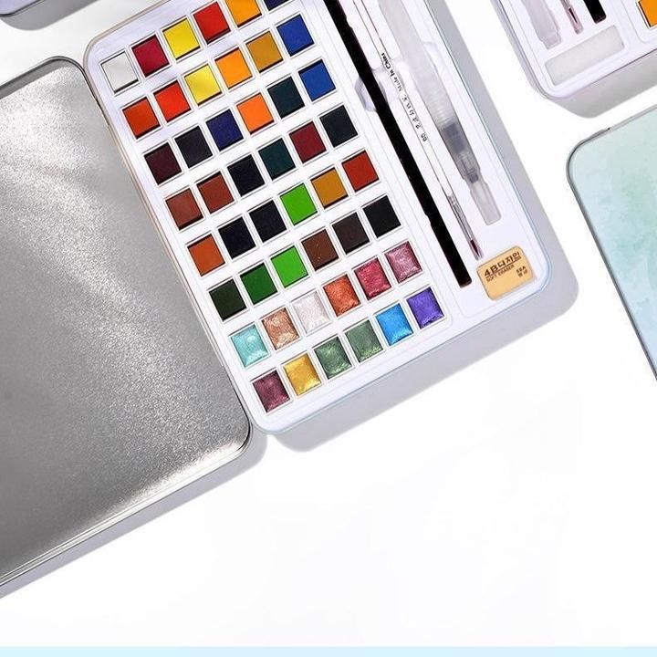 Glitter/Metallic Watercolor Set -12/36/48 Color