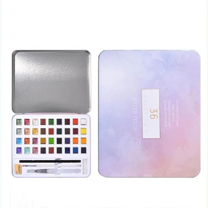 Glitter/Metallic Watercolor Set -12/36/48 Color