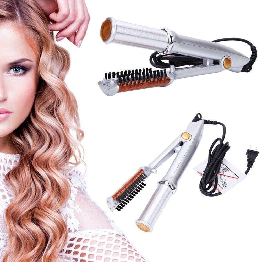Max Rotating Hair Iron - 2 in 1 Hair Curler and Straightener 251358