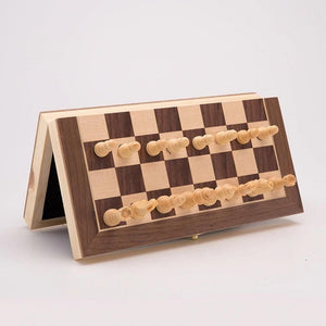 Large Magnetic Wooden Folding Chess Set