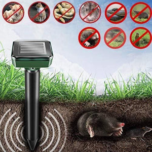 Outdoor Solar Ultrasonic Pest Repellent - Ultrasonic Animal Repellent Outdoor - Solar Powered Waterproof Animal Repeller