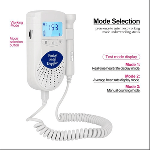 Portable Baby Heartbeat Monitor Pocket Fetal Doppler