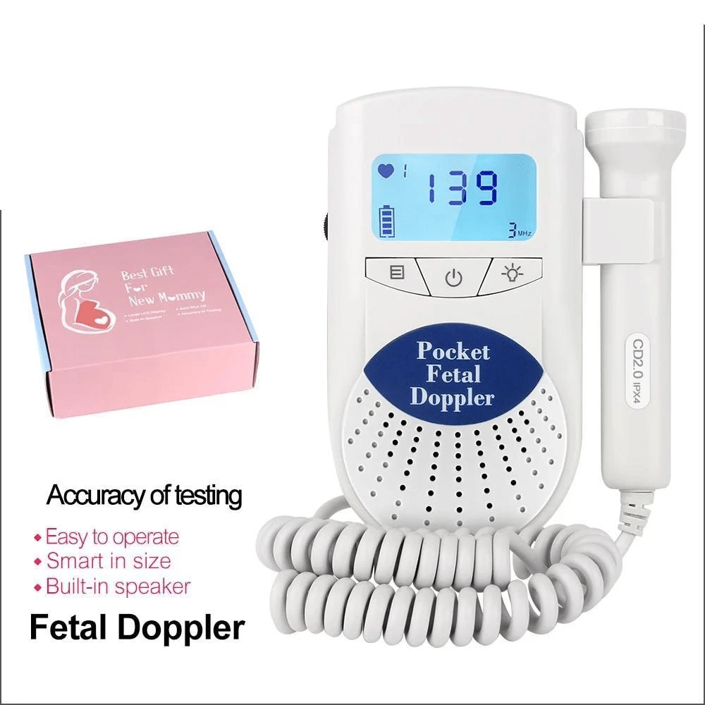 Portable Baby Heartbeat Monitor Pocket Fetal Doppler