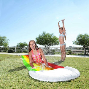 Rainbow Lawn Water Slip N Slide