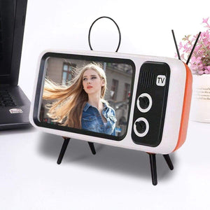 Retro Tv Phone Holder & Bluetooth Speaker