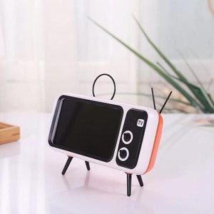 Retro Tv Phone Holder & Bluetooth Speaker