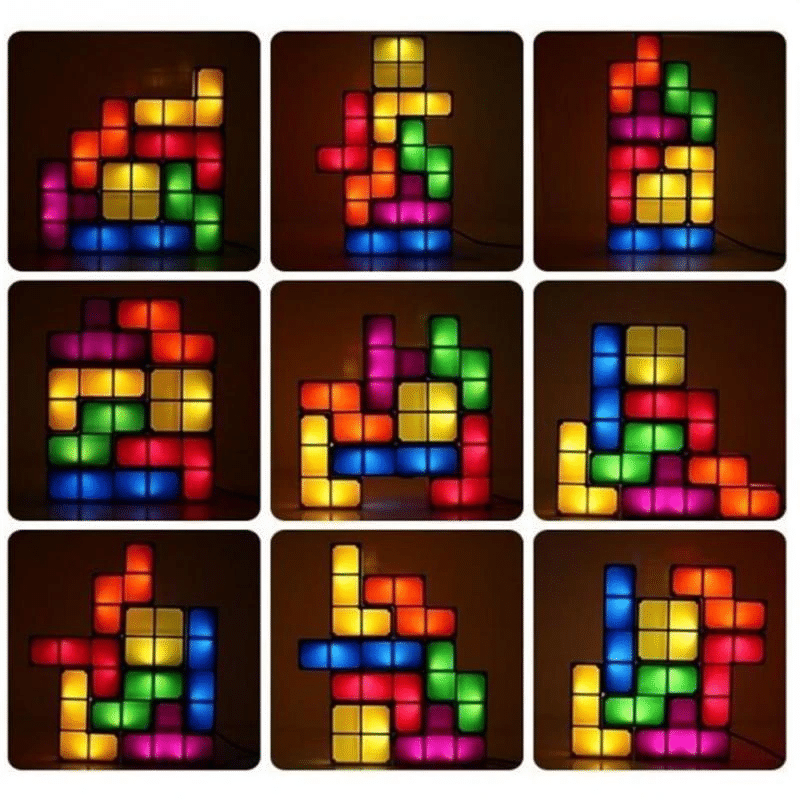 Tetris Led Stackable Night Lamp