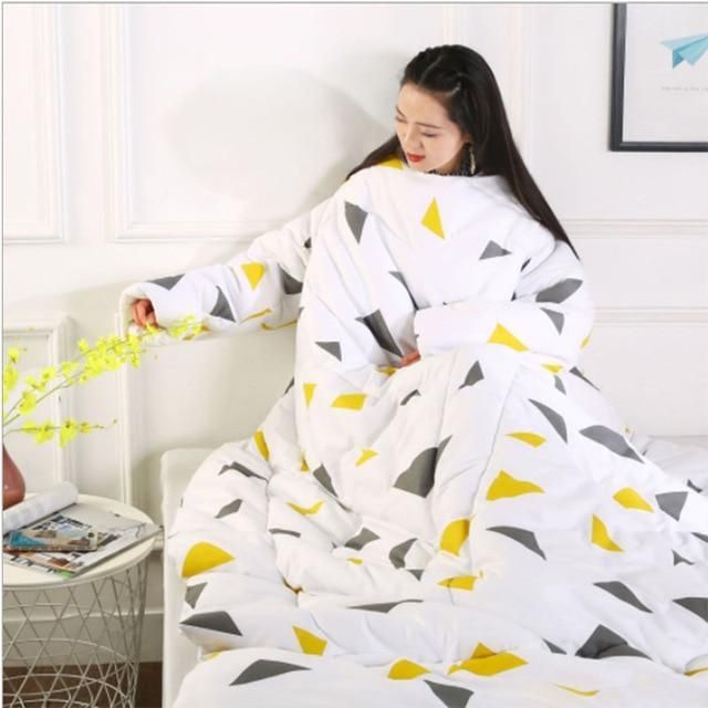 Wearablanket - Wearable Winter Lazy Quilt With Sleeves Cozy Blanket