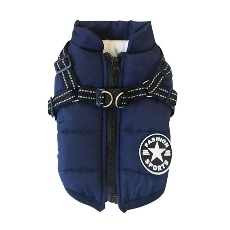 Winter Pet Jacket With Harness