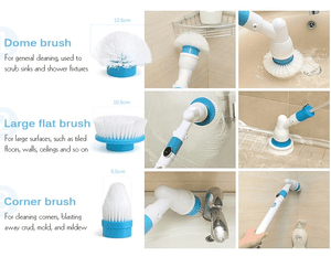 Wireless Electric Turbo Scrub Cleaner Set