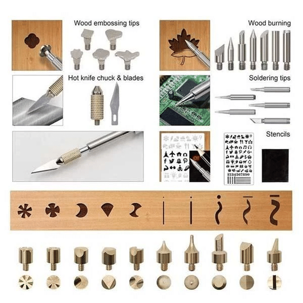 Wood Burning Pyrography Kit