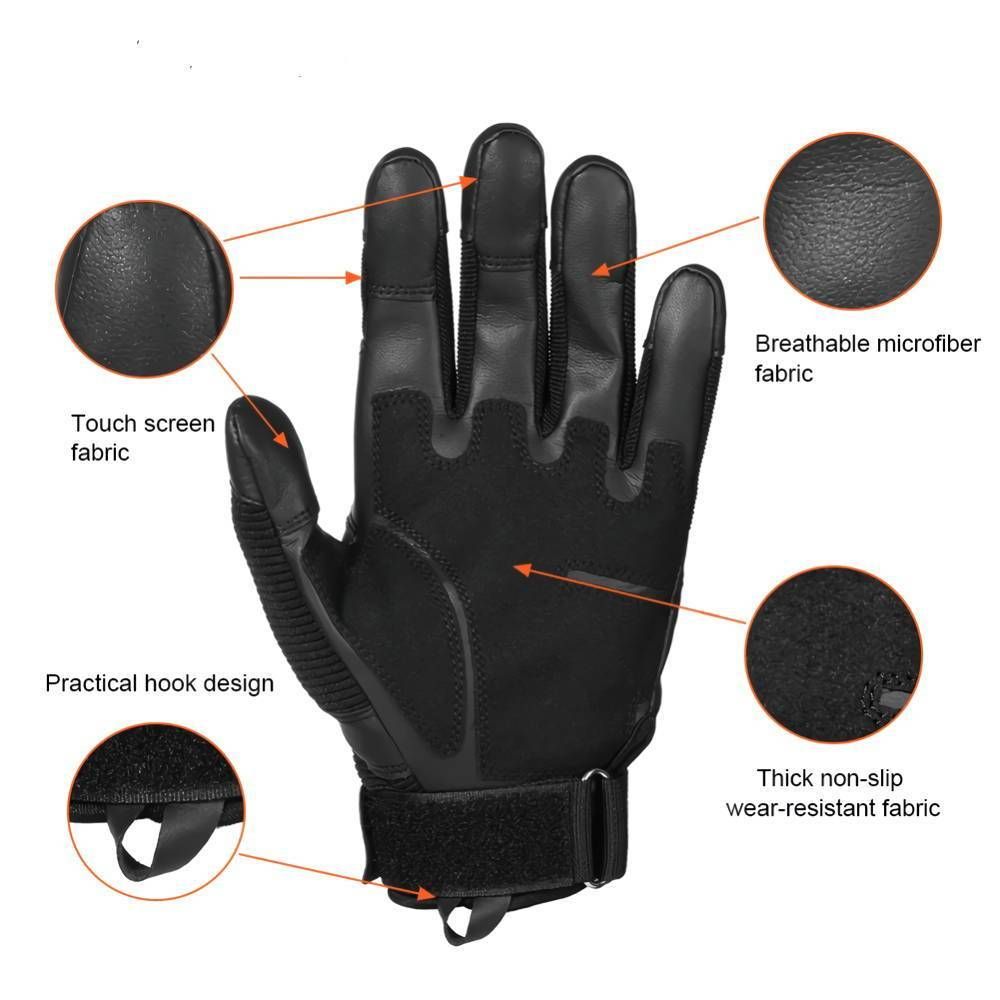 3-in-1 Motorcycle Gloves for Men - Hunting & Tactical 257652