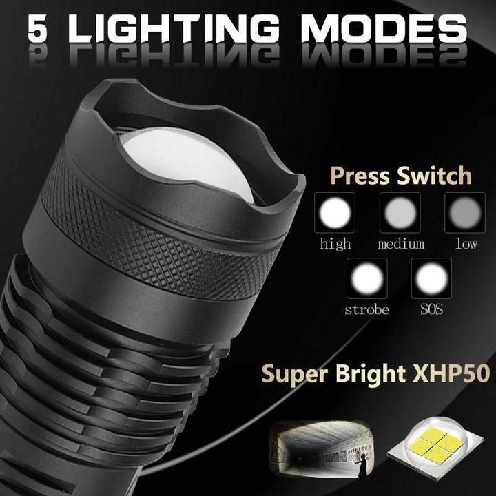 90000 Lumens Xhp50.2 Most Powerful Flashlight 257700