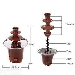 Chocolate Fondue Fountain Assemble 3 Tiers