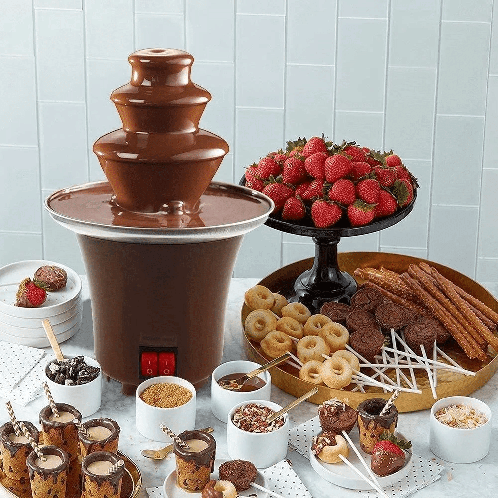 Chocolate Fondue Fountain Assemble 3 Tiers