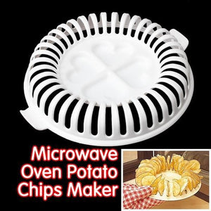 Microwave Potato Chip Maker, The Ultimate Home Baking Tool For Easy, Low Mess, Homemade, Fat Potato