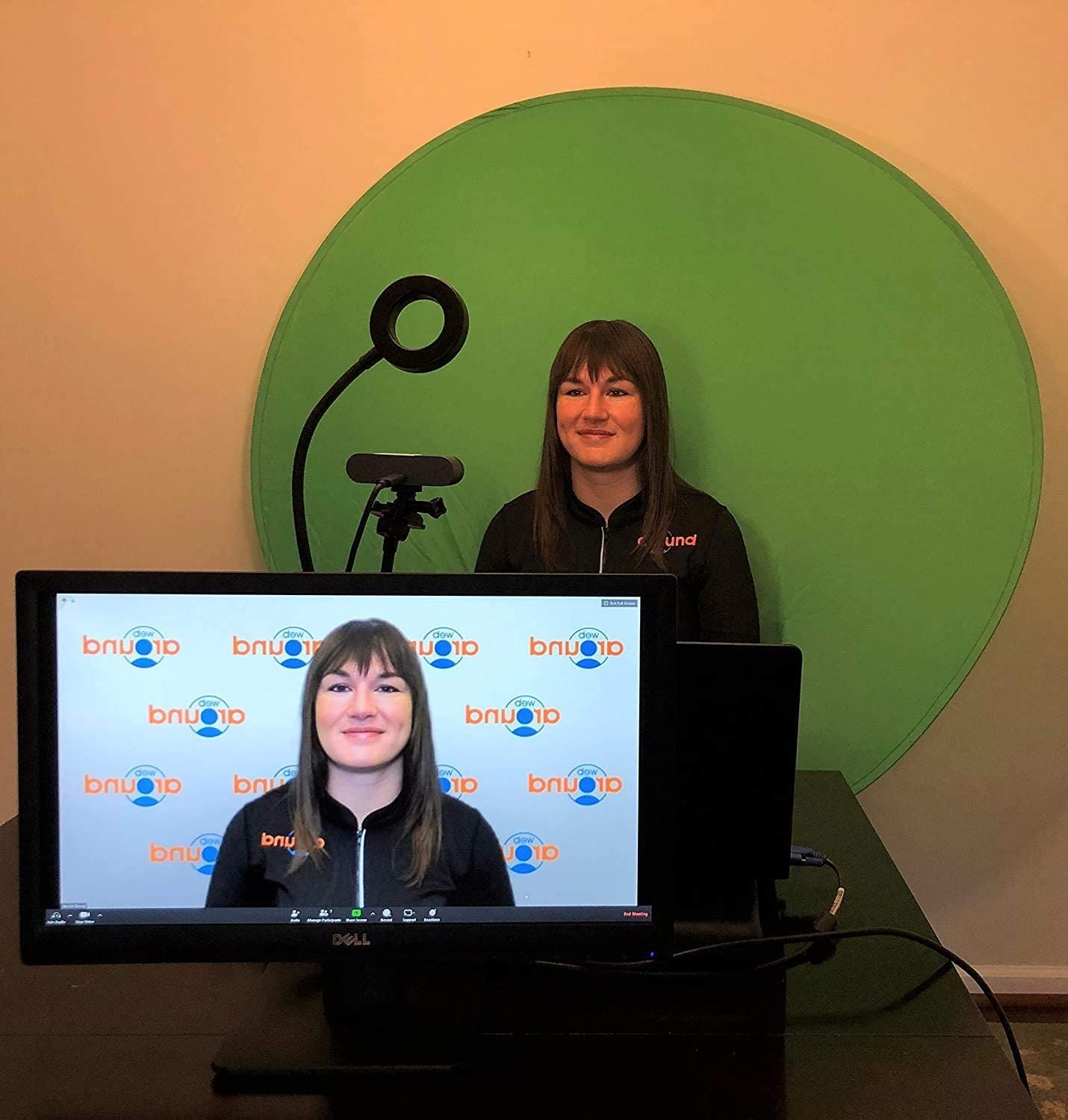 Collapsible Green Screen Background Backdrop For Chair