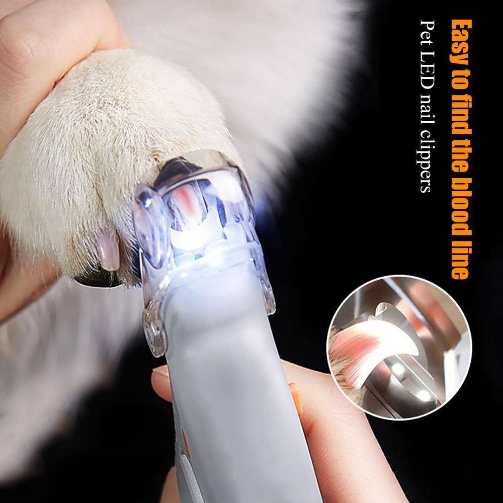 Nail Trimmer For Pets Nail Clippers With Led Light 8142380368072-al