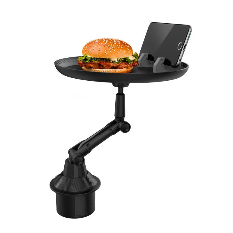 Car Cup Holder Tray Table Drink Food Stand Tray With Phone Holder For Eating