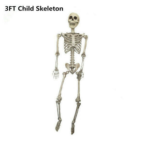 Halloween Prop 5Ft Skeleton Full Size Giant Decoration Skeleton Skull Hand Lifelike Fake Human Body