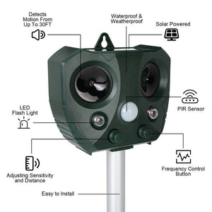 Ultrasonic Pest Repeller Solar Powered Device