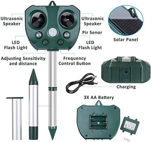 Ultrasonic Pest Repeller Solar Powered Device