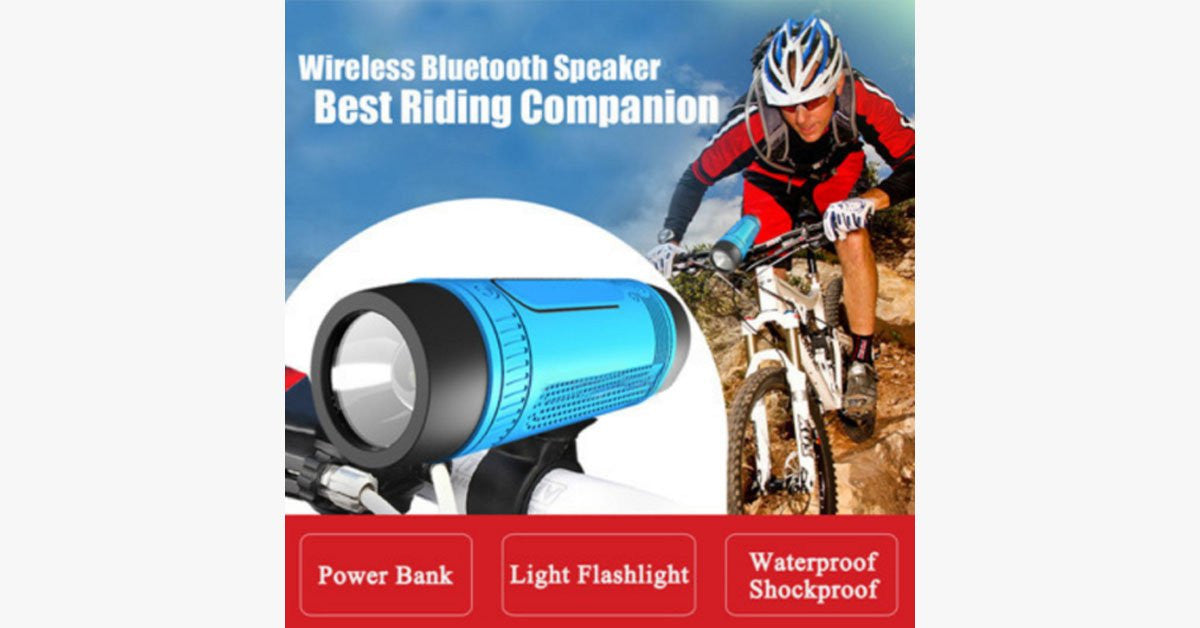 Waterproof Bluetooth Speaker For Bike With Led Light Take Your Favorite Music Everywhere